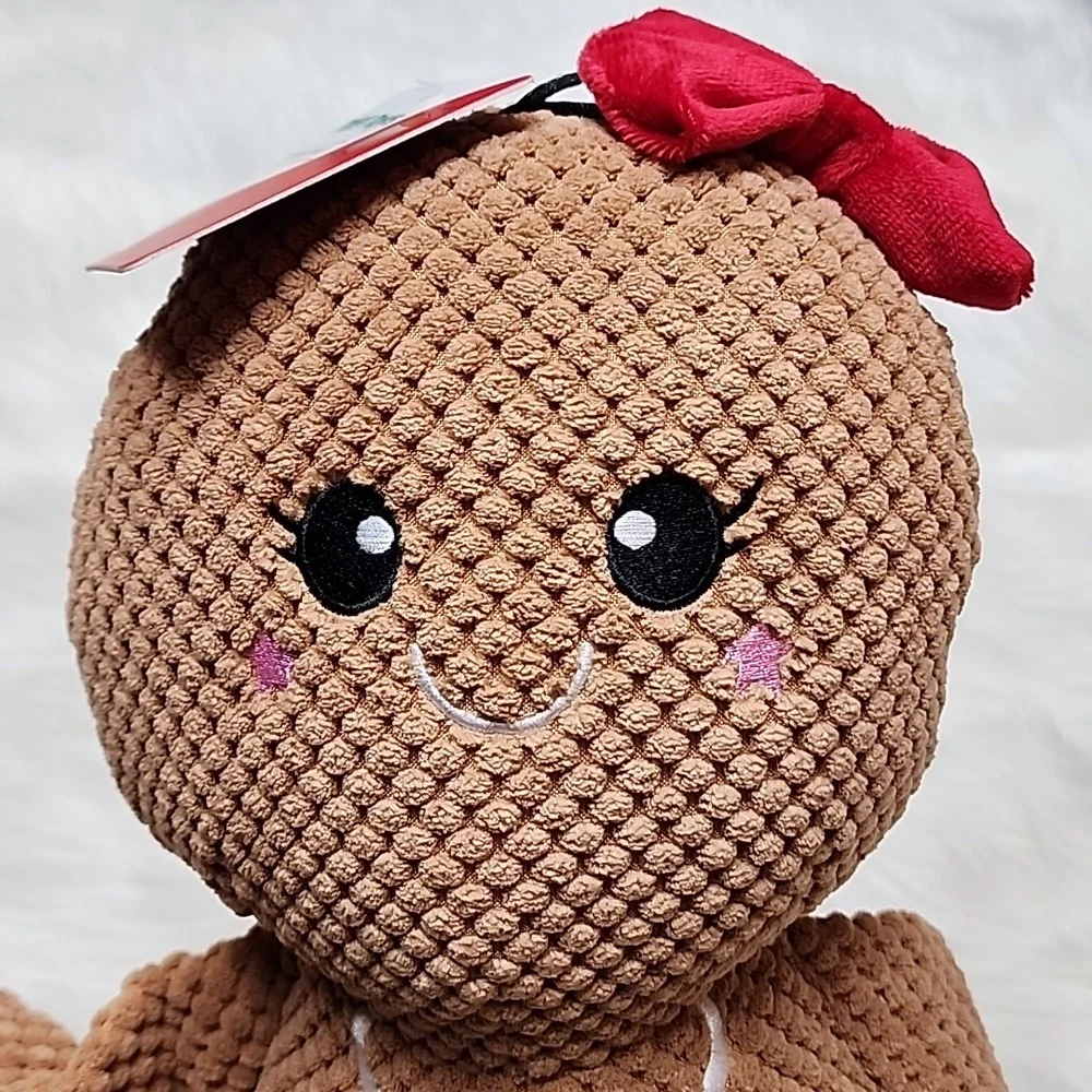 X-Large Girl Gingerbread Tuff Toys Durable Crinkle Squeaker Dog Toy